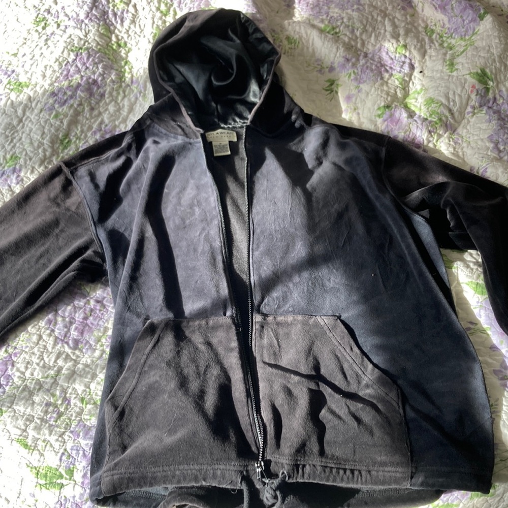 Black velvet jacket